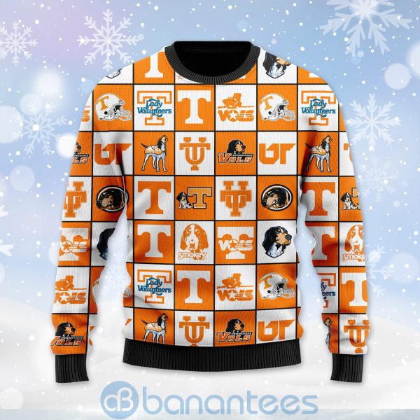 Tennessee Volunteers Football Team Logo Ugly Christmas 3D Sweater Product Photo