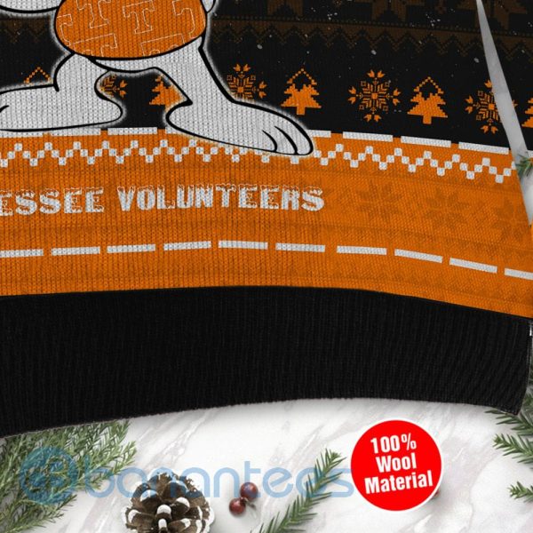 Tennessee Volunteers Snoopy Dabbing Ugly Christmas 3D Sweater Product Photo