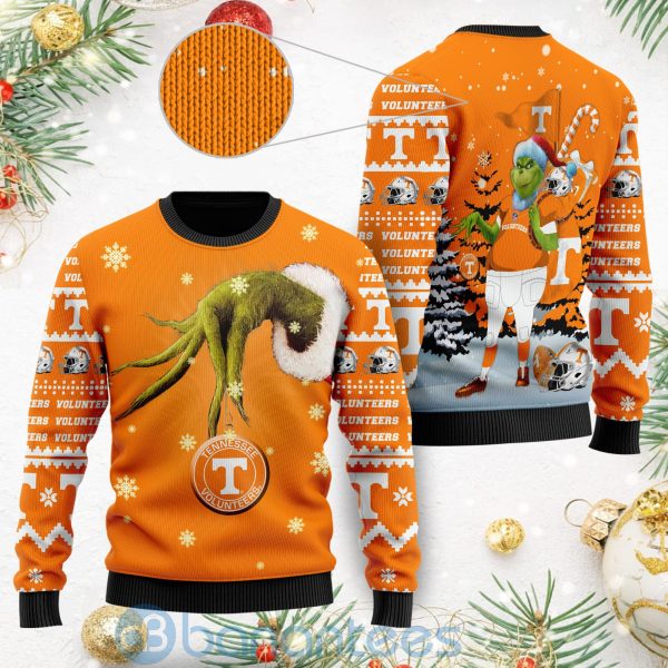 Tennessee Volunteers Team Grinch Ugly Christmas 3D Sweater Product Photo