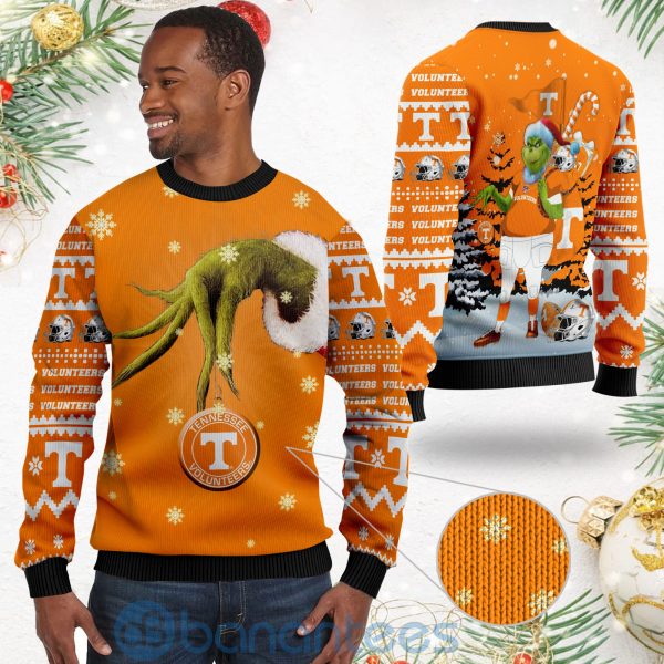 Tennessee Volunteers Team Grinch Ugly Christmas 3D Sweater Product Photo