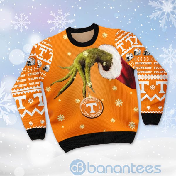 Tennessee Volunteers Team Grinch Ugly Christmas 3D Sweater Product Photo