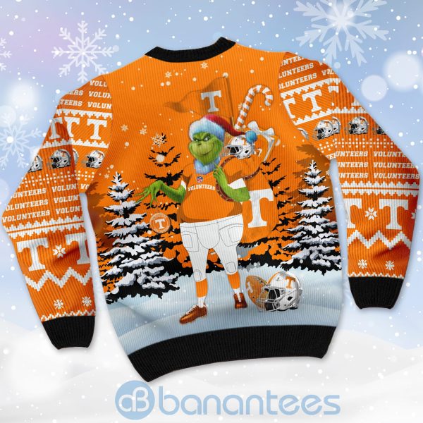 Tennessee Volunteers Team Grinch Ugly Christmas 3D Sweater Product Photo