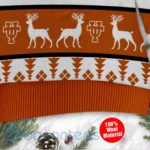 Texas Longhorns Custom Name Personalized Ugly Christmas 3D Sweater Product Photo