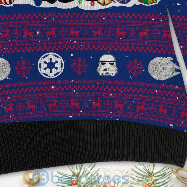 Texas Rangers Star Wars Ugly Christmas 3D Sweater Product Photo