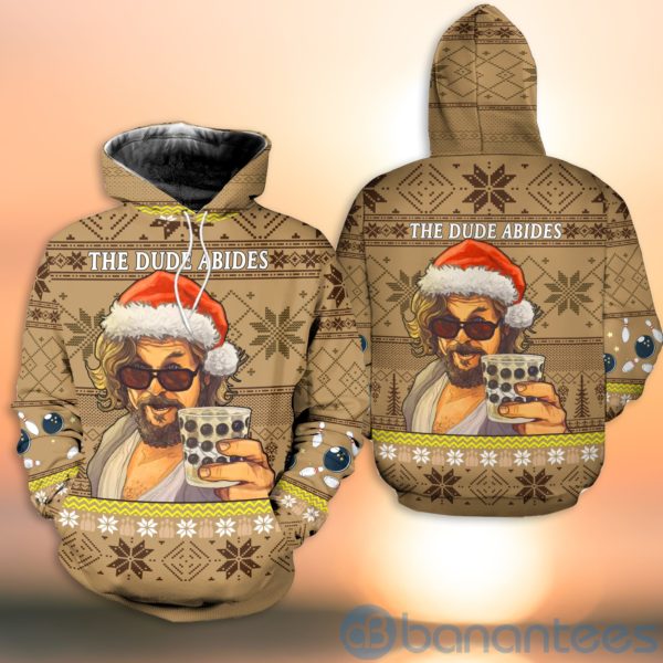 The Big Lebowski The Dude Abides Christmas All Over Printed 3D Shirt Product Photo