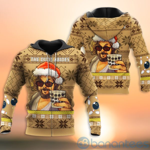 The Big Lebowski The Dude Abides Christmas All Over Printed 3D Shirt Product Photo