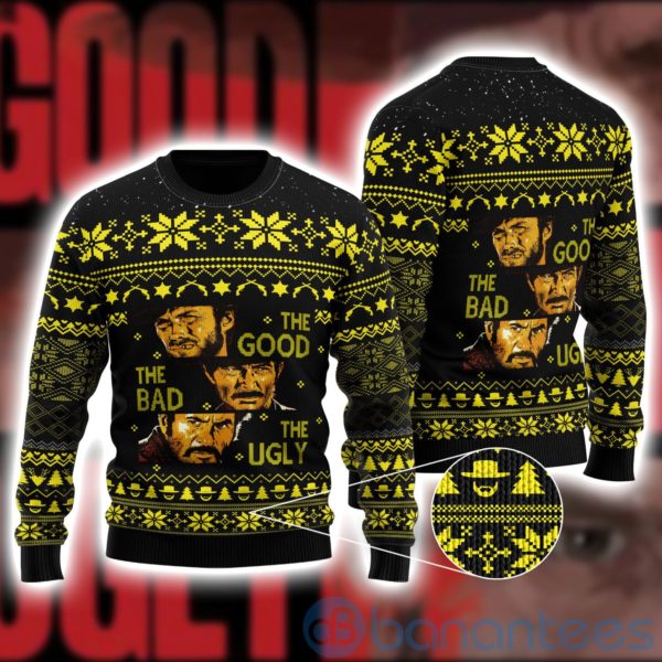 The Good, the Bad and the Ugly Christmas All Over Printed 3D Shirt Product Photo