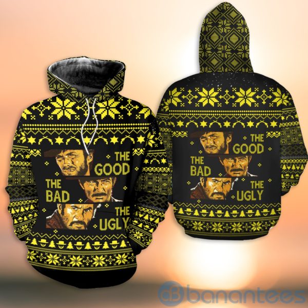 The Good, the Bad and the Ugly Christmas All Over Printed 3D Shirt Product Photo