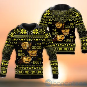 The Good, the Bad and the Ugly Christmas All Over Printed 3D Shirt Product Photo