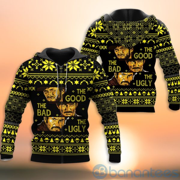 The Good, the Bad and the Ugly Christmas All Over Printed 3D Shirt Product Photo