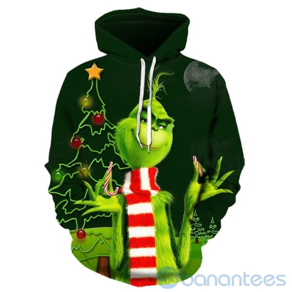 The Grinch Christmas Tree All Over Printed 3D Hoodie Product Photo