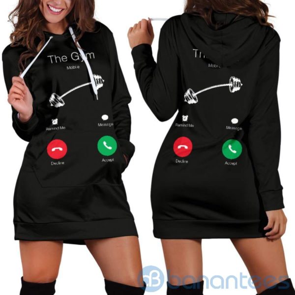 The Gym Is Calling Hoodie Dress For Women Product Photo