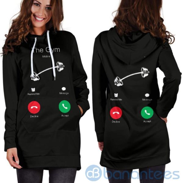 The Gym Is Calling Hoodie Dress For Women Product Photo