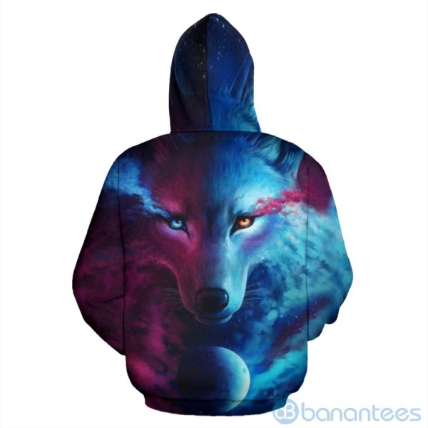 The moon and the Wolf All Over Printed 3D Hoodie Product Photo