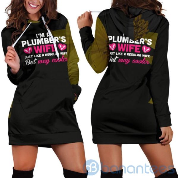 The Plumber's Wife Hoodie Dress For Women Product Photo