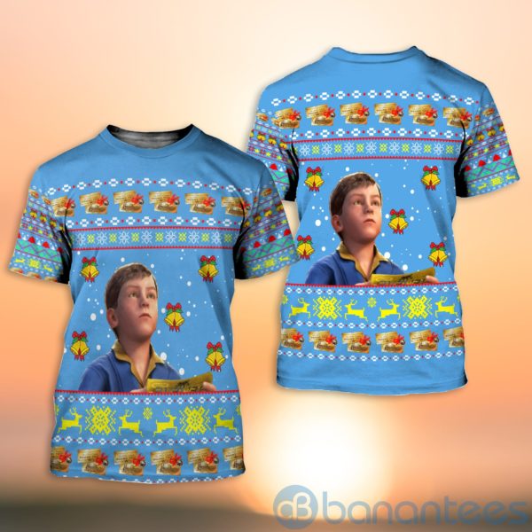 The Polar Express Ugly Christmas All Over Printed 3D Shirt Product Photo