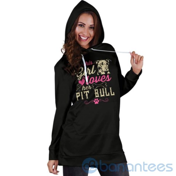 This Girl Loves Her Pit Hoodie Dress For Women Product Photo