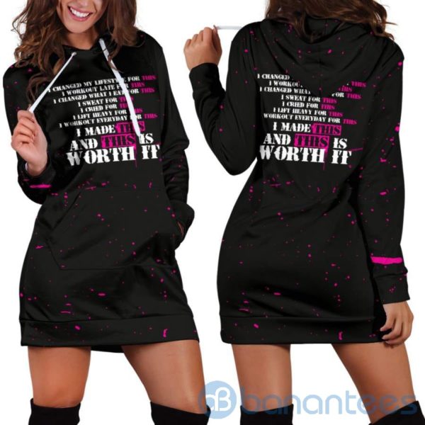 This Is Worth It Hoodie Dress For Women Product Photo