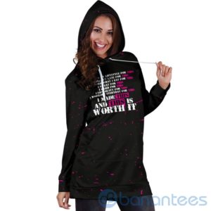 This Is Worth It Hoodie Dress For Women Product Photo