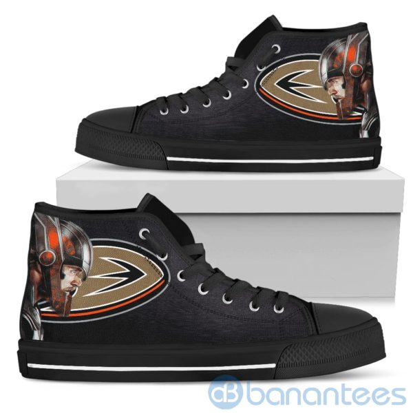 Thor Head With Logo Of Anaheim Ducks High Top Shoes Product Photo