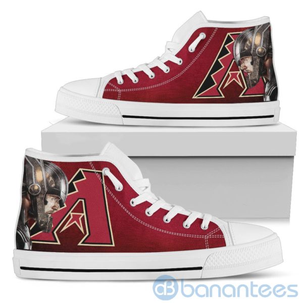 Thor Head With Logo Of Arizona Diamondbacks High Top Shoes Product Photo