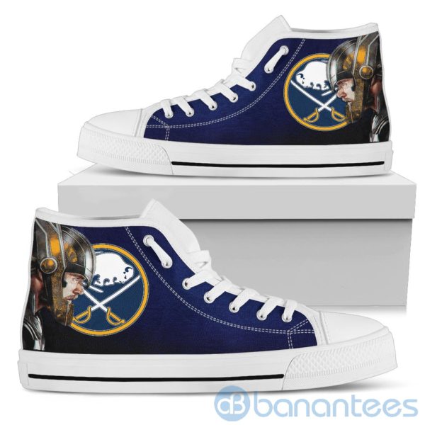 Thor Head With Logo Of Buffalo Sabres High Top Shoes Product Photo