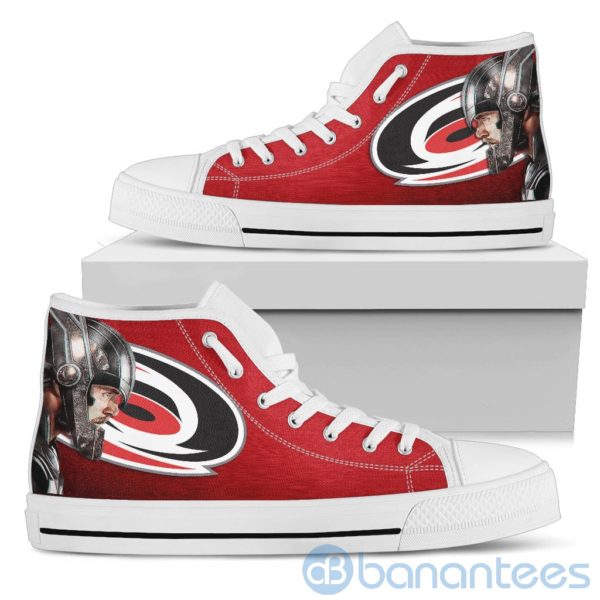 Thor Head With Logo Of Carolina Hurricanes High Top Shoes Product Photo