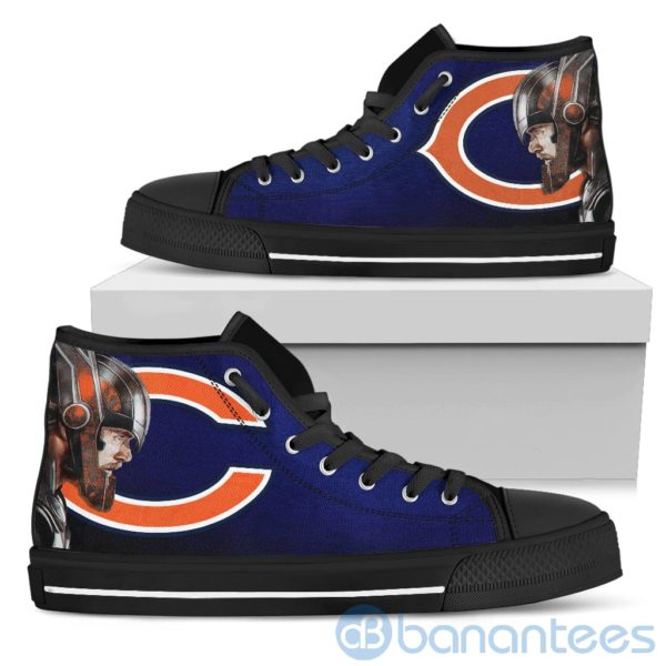 Thor Head With Logo Of Chicago Bears High Top Shoes Product Photo