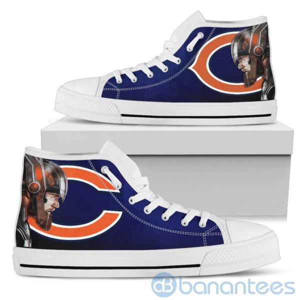 Thor Head With Logo Of Chicago Bears High Top Shoes Product Photo