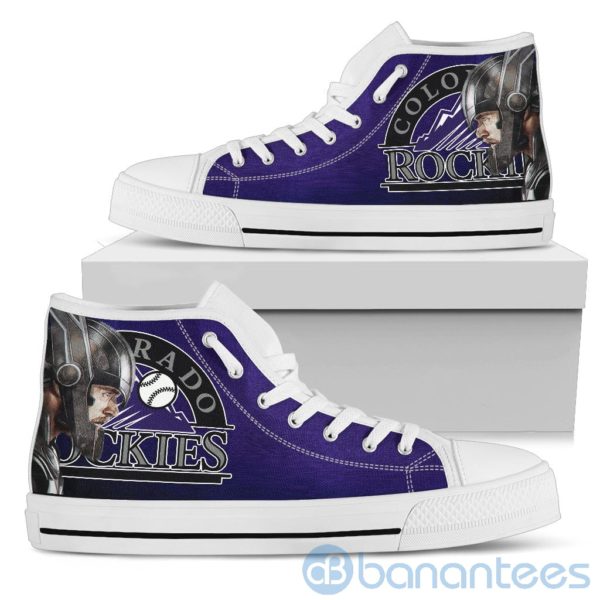 Thor Head With Logo Of Colorado Rockies High Top Shoes Product Photo