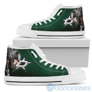 Thor Head With Logo Of Dallas Stars High Top Shoes Product Photo