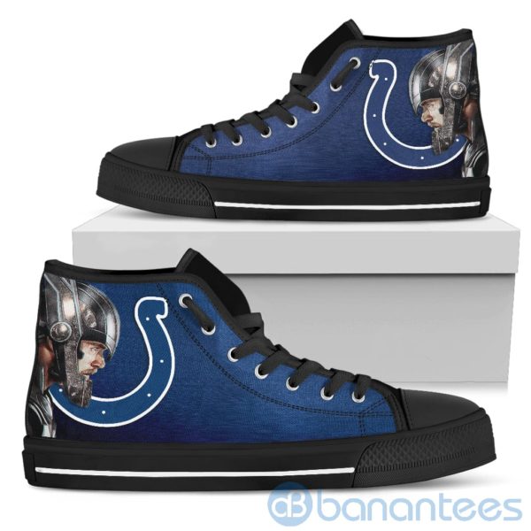Thor Head With Logo Of Indianapolis Colts High Top Shoes Product Photo