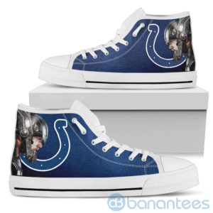 Thor Head With Logo Of Indianapolis Colts High Top Shoes Product Photo