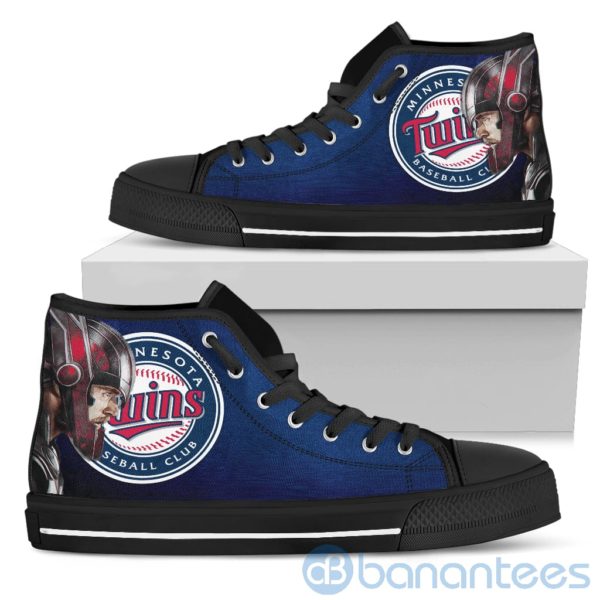 Thor Head With Logo Of Minnesota Twins High Top Shoes Product Photo