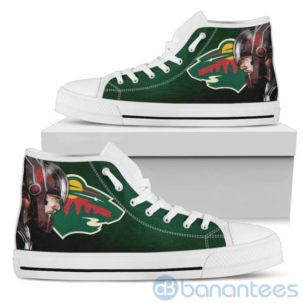 Thor Head With Logo Of Minnesota Wild High Top Shoes Product Photo