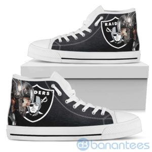 Thor Head With Logo Of Oakland Raiders High Top Shoes Product Photo
