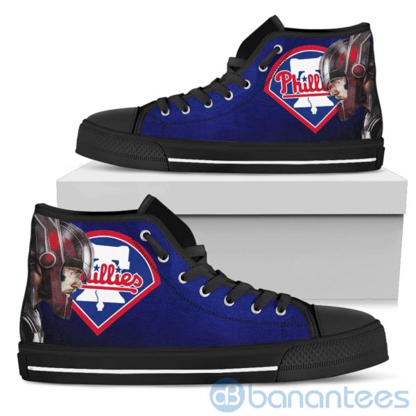 Thor Head With Logo Of Philadelphia Phillies High Top Shoes Product Photo