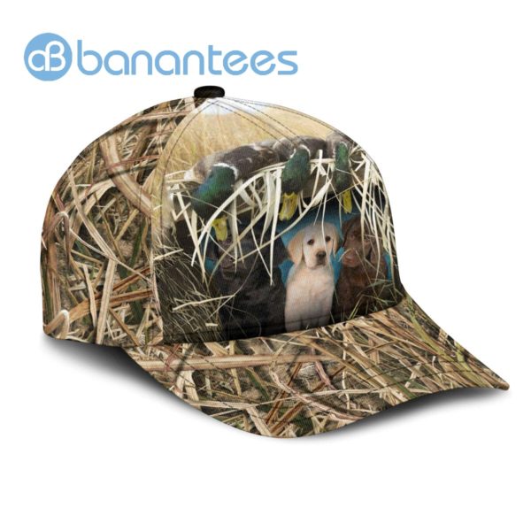 Three Dog And Three Duck Camo hunting All Over Printed 3D Cap Product Photo