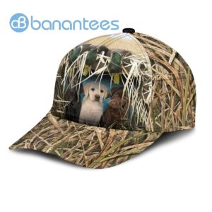 Three Dog And Three Duck Camo hunting All Over Printed 3D Cap Product Photo
