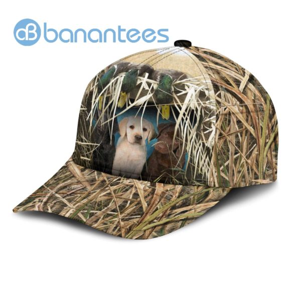 Three Dog And Three Duck Camo hunting All Over Printed 3D Cap Product Photo