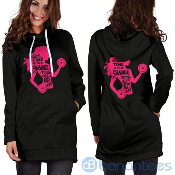 Time To Change Your Body Hoodie Dress For Women Product Photo