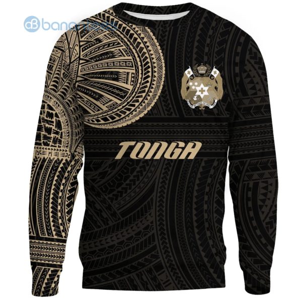 Tonga Polynesian Tattoo Pattern All Over Printed 3D Sweatshirt Product Photo