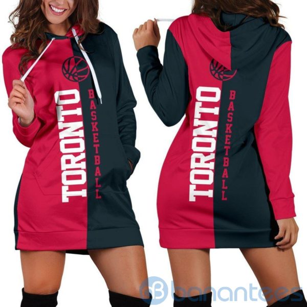 Toronto Basketball Hoodie Dress For Women Product Photo