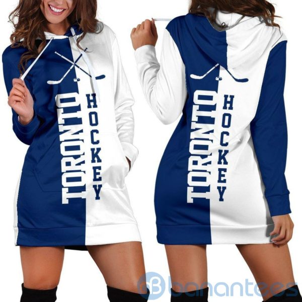 Toronto Hockey Hoodie Dress For Women Product Photo