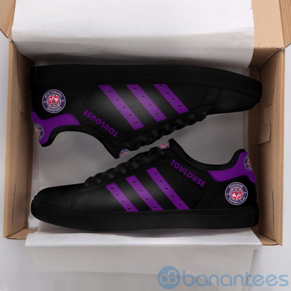 Toulouse Purple Striped Fc Low Top Skate Shoes Product Photo