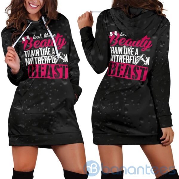 Train Like A Beast Hoodie Dress For Women Product Photo