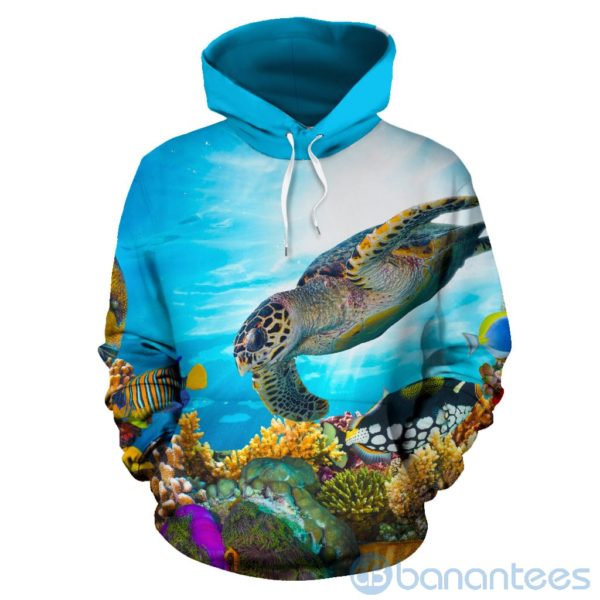 Turtle All Over Printed 3D Hoodie Product Photo