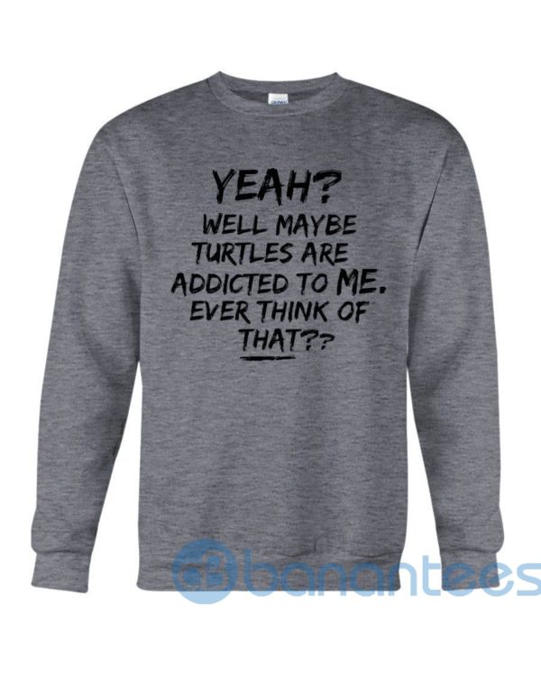 Turtles Are Addicted To Me Sweatshirt Product Photo