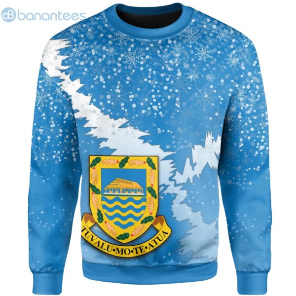Tuvalu Coat Of Arms Blue All Over Printed 3D Sweatshirt Product Photo