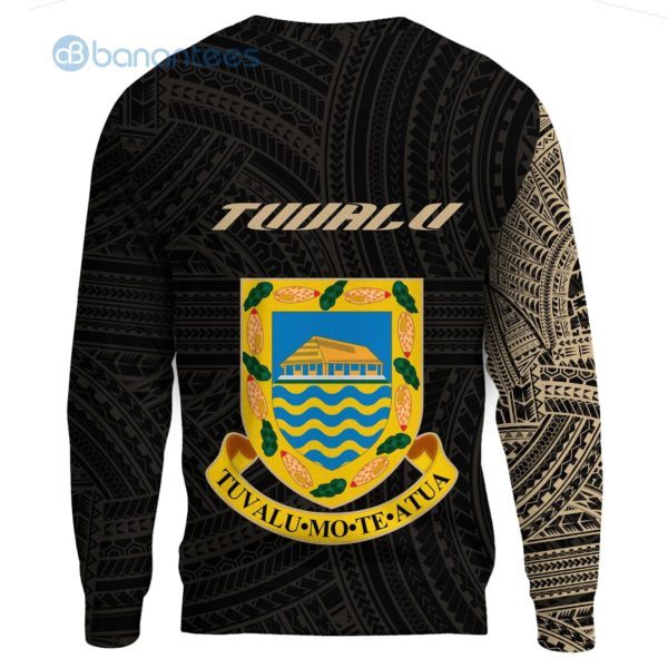Tuvalu Mo Te Atua Polynesian Circle Tattoo All Over Printed 3D Sweatshirt Product Photo